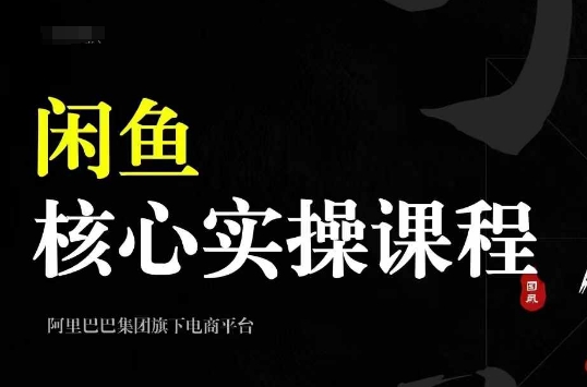 2024闲鱼核心实操课程，从养号、选品、发布、销售，教你做一个出单的闲鱼号-随风资源网