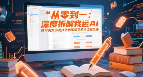从零到一：深度拆解我运用AI撰写爽文小说挣取首笔稿费的全流程思路-随风资源网