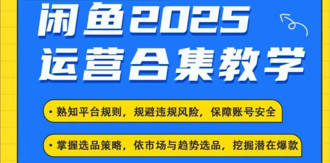 2025闲鱼电商运营全集，2025最新咸鱼玩法-随风资源网