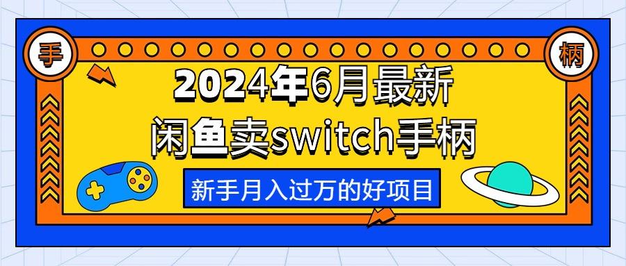 2024年6月最新闲鱼卖switch游戏手柄，新手月入过万的第一个好项目-随风资源网