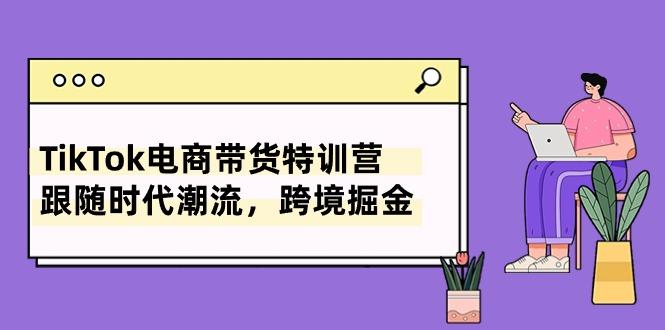 TikTok电商带货特训营，跟随时代潮流，跨境掘金(8节课-随风资源网
