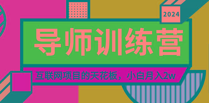 《导师训练营》精准粉丝引流的天花板，小白月入2w-随风资源网