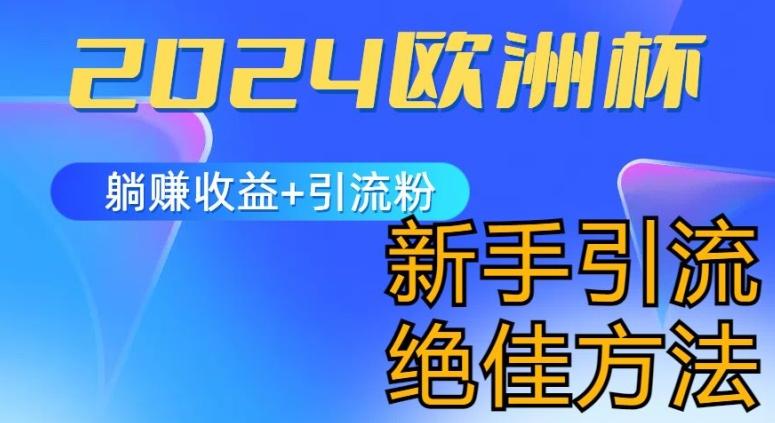 2024欧洲杯风口的玩法及实现收益躺赚+引流粉丝的方法，新手小白绝佳项目【揭秘】-随风资源网