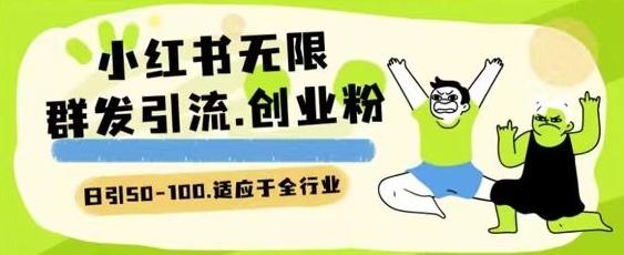 小红书一天引流一二百创业粉技术 可引全行业精准粉玩法【揭秘】-随风资源网