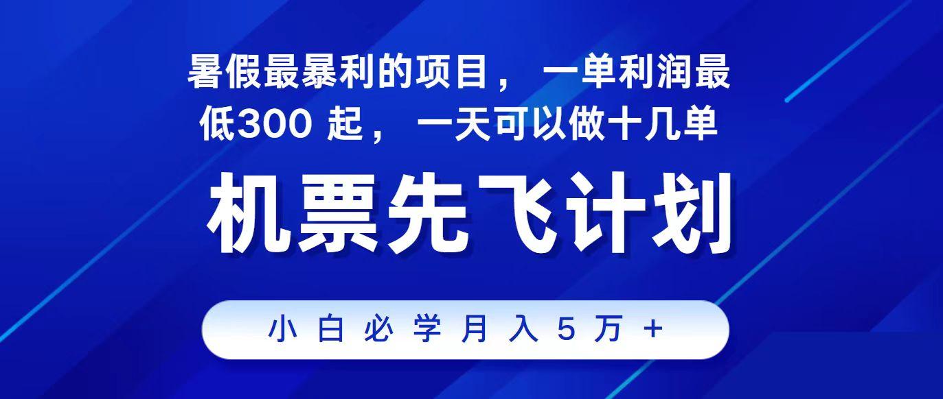 2024最新项目冷门暴利，整个暑假都是高爆发期，一单利润300+，每天可批量操作十几单-随风资源网