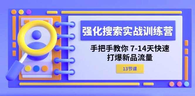 强化 搜索实战训练营，手把手教你 7-14天快速-打爆新品流量(13节课-随风资源网