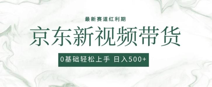 2024最新京东视频带货项目，最新0粉强开无脑搬运爆款玩法，小白轻松上手【揭秘】-随风资源网