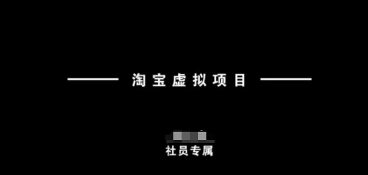 淘宝虚拟项目，从理论到实操，新手也能快速上手-随风资源网