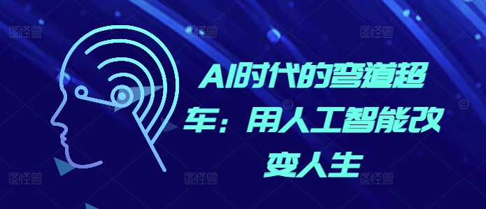 AI时代的弯道超车：用人工智能改变人生-随风资源网