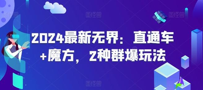 2024最新无界：直通车+魔方，2种群爆玩法-随风资源网