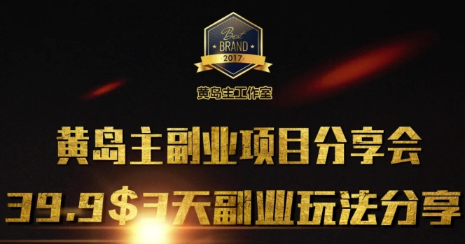 黄岛主副业分享会1期：3天3个副业玩法，速度上车-随风资源网
