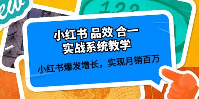 小红书 品效 合一实战系统教学：小红书爆发增长，实现月销百万 (59节-随风资源网