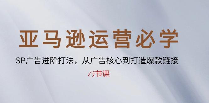 亚马逊运营必学： SP广告进阶打法，从广告核心到打造爆款链接-15节课-随风资源网