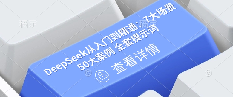 DeepSeek从入门到精通：7大场景 50大案例 全套提示词【文档】-随风资源网