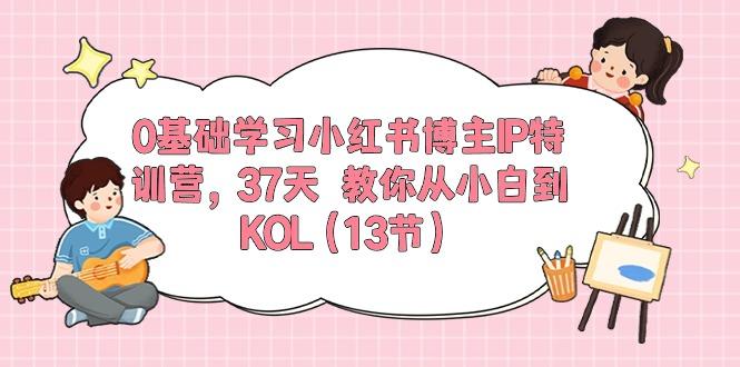 0基础学习小红书博主IP特训营，37天 教你从小白到KOL(13节-随风资源网