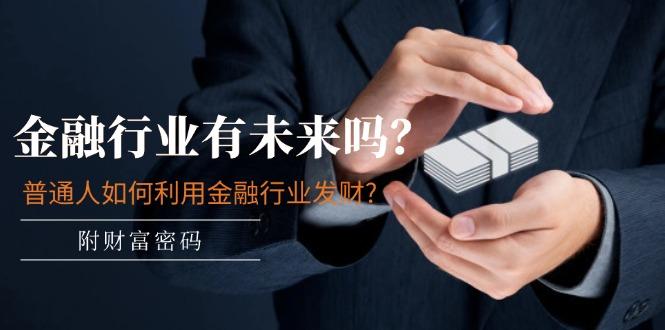 某付费文章：金融行业有未来吗？普通人如何利用金融行业发财?(附财富密码-随风资源网