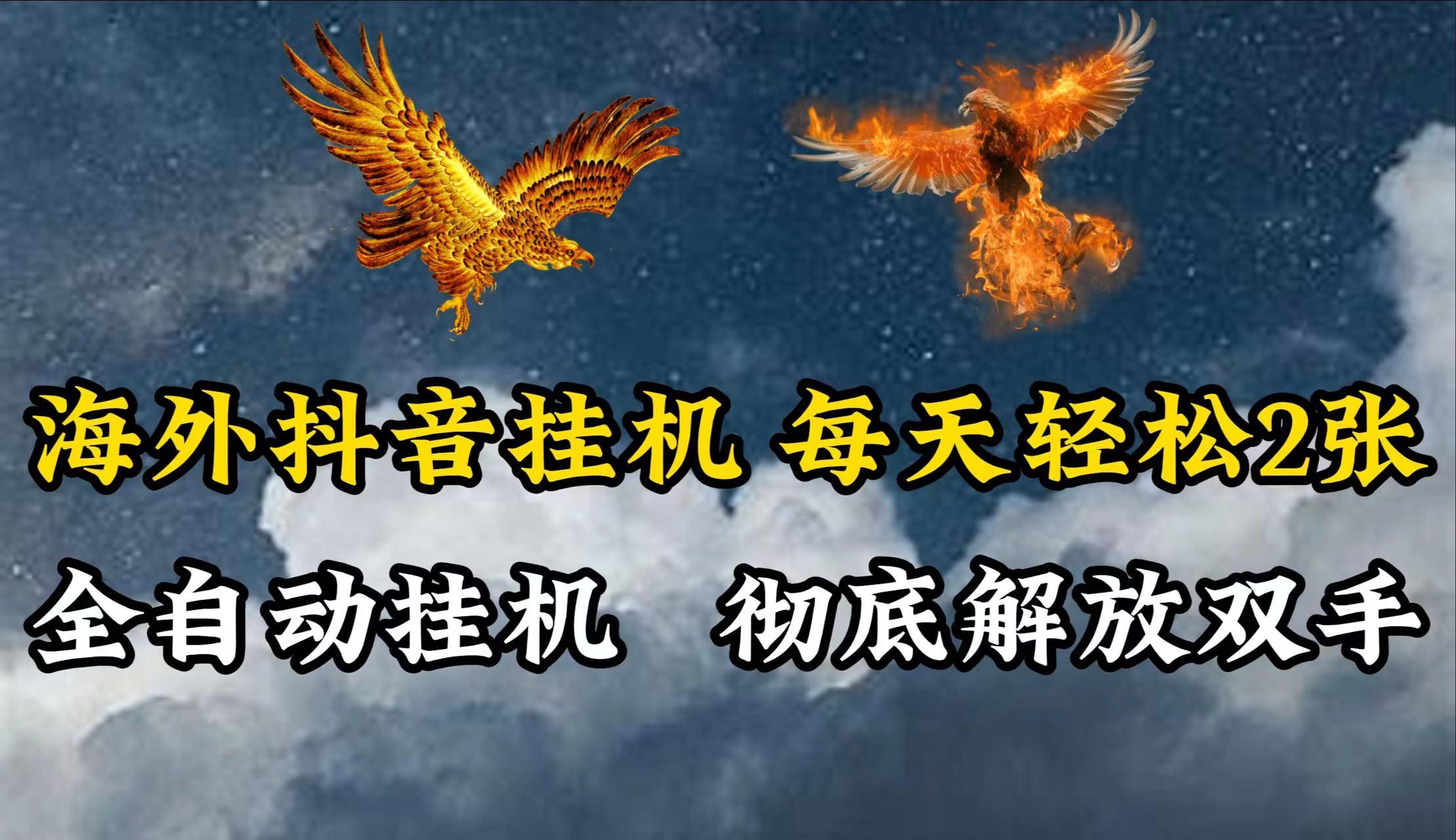 海外抖音挂机，每天轻松2张，全自动挂机，彻底解放双手！-随风资源网