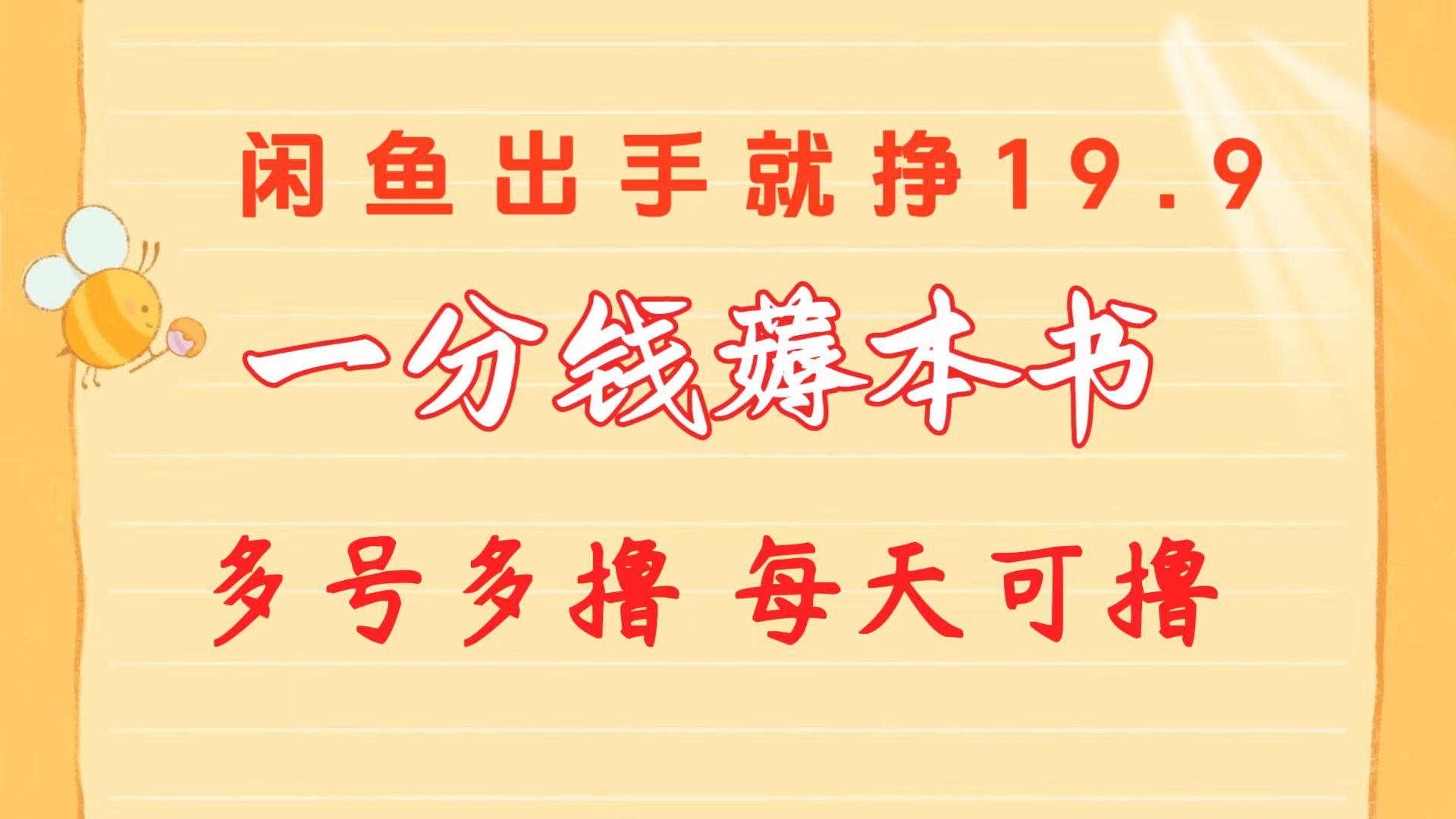 一分钱薅本书 闲鱼出售9.9-19.9不等 多号多撸  新手小白轻松上手-随风资源网