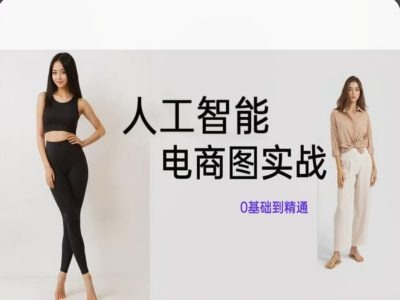 人工智能SD电商图实战，ai绘图0基础到精通-随风资源网