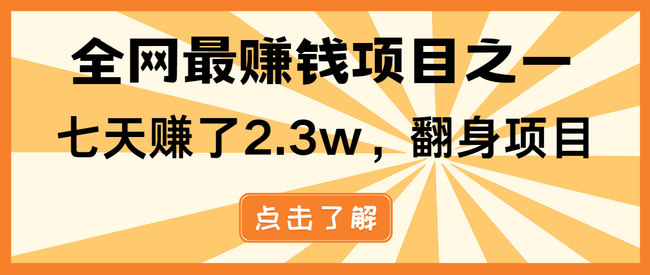小白必学项目，纯手机简单操作收益非常高!年前翻身！-随风资源网