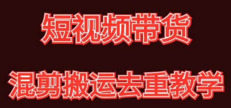 混剪去重短视频带货玩法，混剪搬运简单过原创思路分享-随风资源网