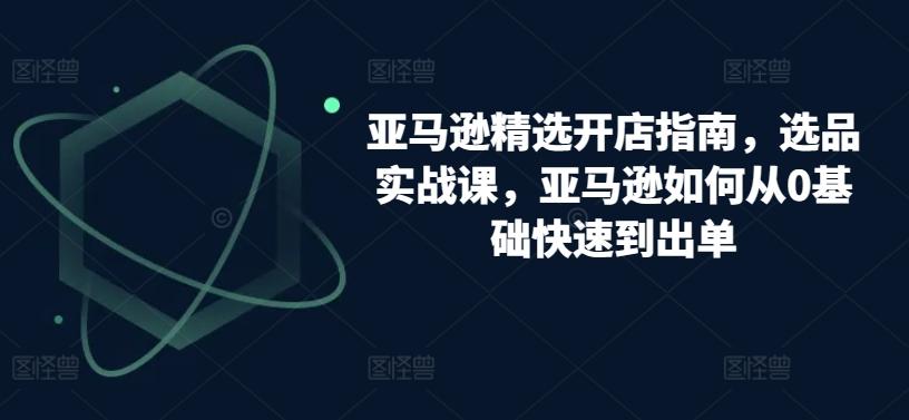 亚马逊精选开店指南，选品实战课，亚马逊如何从0基础快速到出单-随风资源网