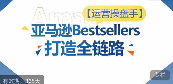 运营操盘手！亚马逊Bestsellers打造全链路，选品、Listing、广告投放全链路进阶优化-随风资源网