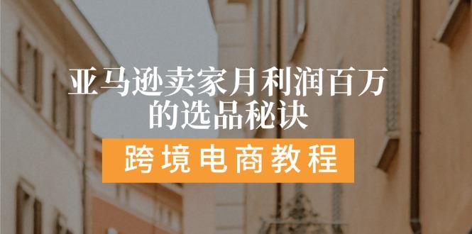 亚马逊卖家月利润百万的选品秘诀:  抓重点/高利润/大方向/大类目/选品…-随风资源网