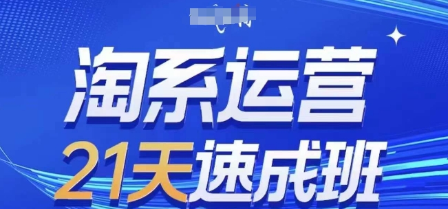 淘系运营21天速成班(更新24年12月)，0基础轻松搞定淘系运营，不做假把式-随风资源网
