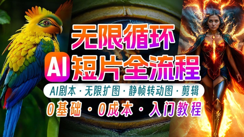 AI剪辑无限循环画面：新手轻松月入上万的秘技【揭秘】-随风资源网