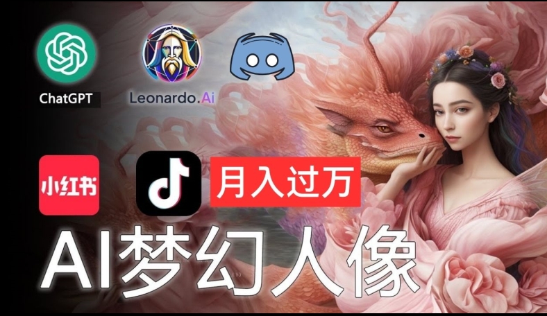 AI摄影梦幻人像：零基础也能月入过万的秘密【揭秘】-随风资源网