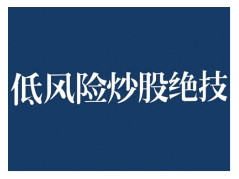 2024低风险股票实操营，低风险，高回报-随风资源网