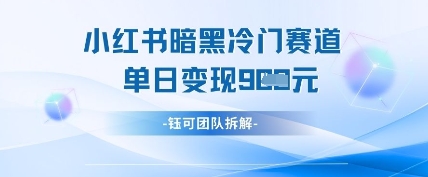 小红书冷门-随风资源网
