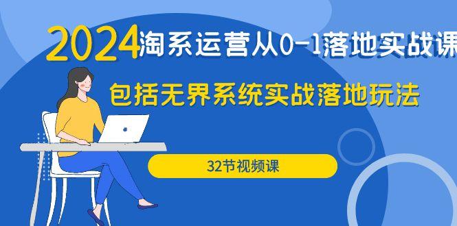 (9919期)2024·淘系运营从0-1落地实战课：包括无界系统实战落地玩法(32节)-随风资源网