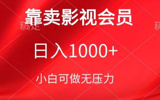 靠卖影视会员，日入1000+，落地保姆级教程，新手可学【揭秘】-随风资源网