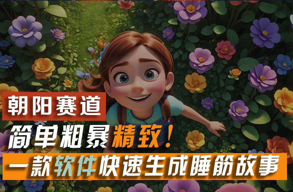 利用一款软件5分钟一条爆款睡筋故事，简单粗暴精致！小白月入2w+-随风资源网