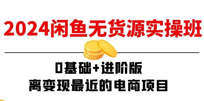 2024闲鱼-无货源实操班：0基础+进阶版，离变现最近的电商项目(15节-随风资源网