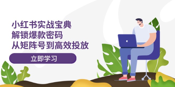 小红书实战宝典：解锁爆款密码，从矩阵号到高效投放-随风资源网
