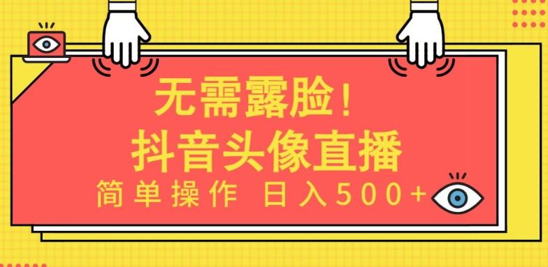 无需露脸，Ai头像直播项目，简单操作日入500+【揭秘】-随风资源网