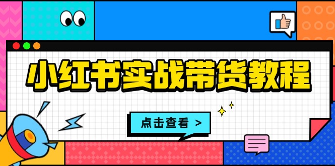 小红书实战带货教程：从开店到选品、笔记制作、发货、售后等全方位指导-随风资源网
