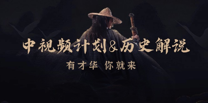 中视频计划历史解说，博主教你赚钱，涵盖素材、文案、音频、图像处理-随风资源网