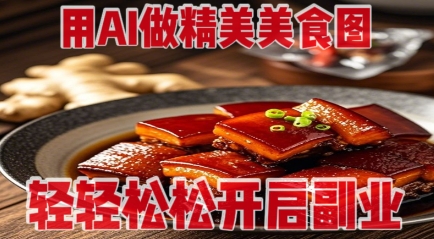 用AI做精美美食图，无需专业设备拍摄，轻轻松松开启副业-随风资源网