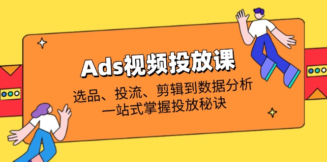 Ads视频投放课全解析：选品、投流、剪辑到数据分析，一站式掌握投放秘诀-随风资源网