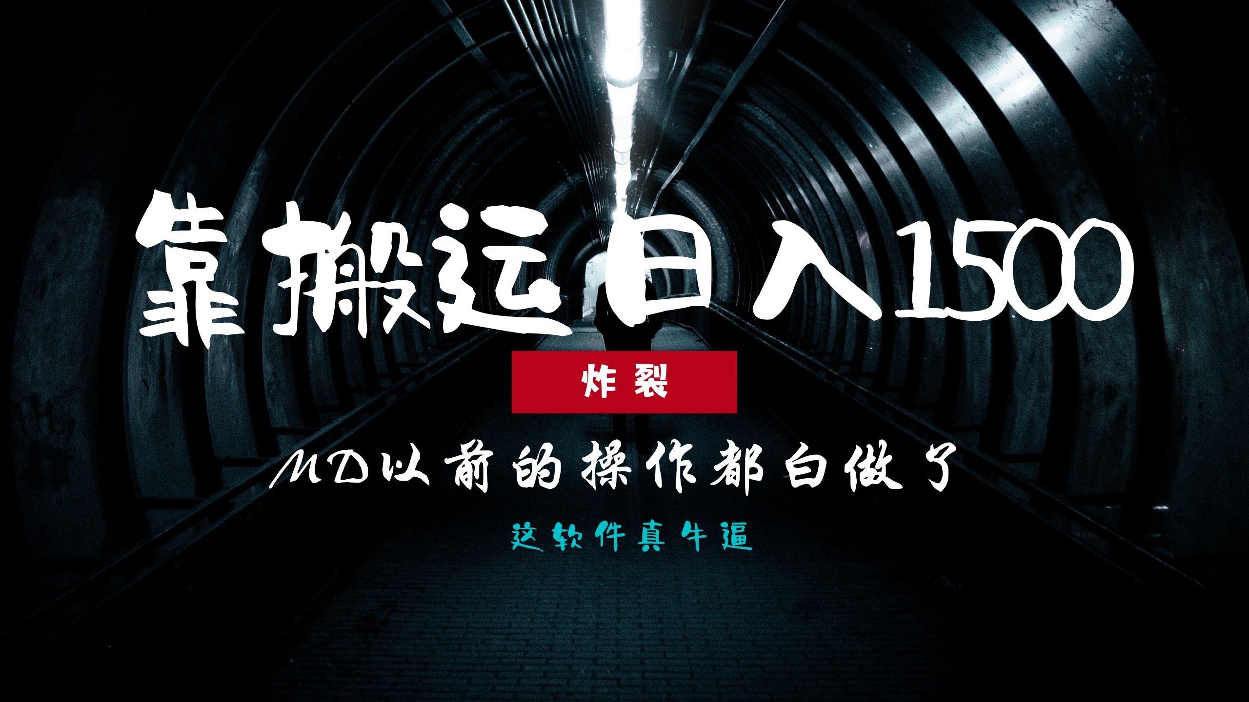 炸裂！0基础搬运也能批量日赚1500+，以前的操作都白做了！-随风资源网