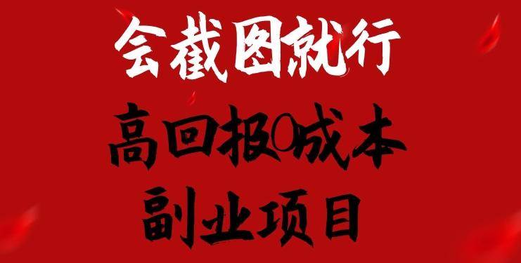 会截图就行，高回报0成本副业项目，卖离婚模板一天1.5k+【揭秘】-随风资源网