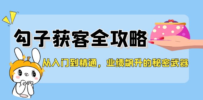 从入门到精通，勾子获客全攻略，业绩飙升的秘密武器-随风资源网