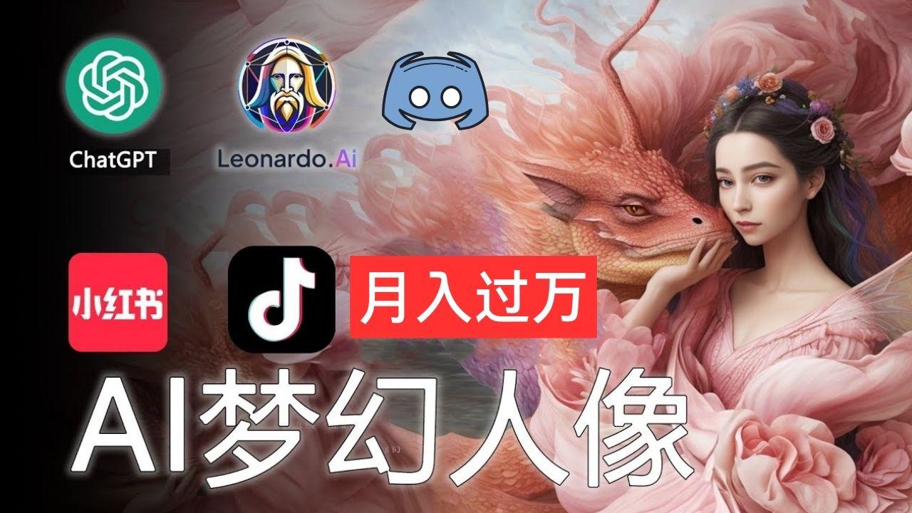 AI摄影梦幻人像：零基础也能月入过万的秘密-随风资源网
