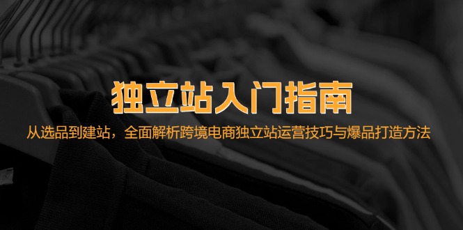 独立站入门指南：从选品到建站，全面解析跨境电商独立站运营技巧与爆品…-随风资源网