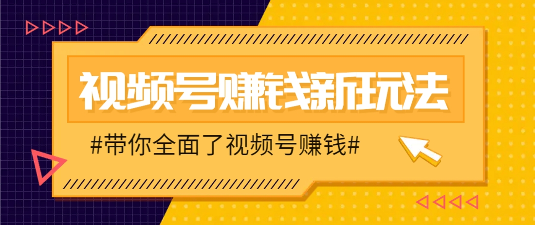视频号短视频带货新玩法，用这个方法，一天佣金4407(附详细教程)-随风资源网