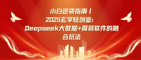 小白逆袭指南，2025玄学轻创业：Deepseek大数据+周易算法的融合玩法-随风资源网